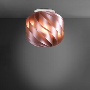Plafoniera Moderna Globe 1 Luce In Polilux Rosa Metallico D25 Made In Italy