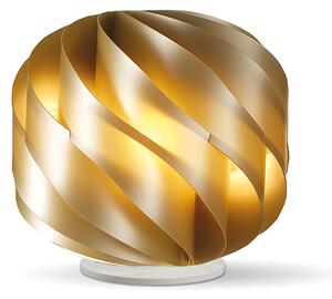 Lampada Da Tavolo Globe 1 Luce In Polilux Oro Con Base D15 Made In Italy