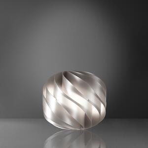 Lampada Da Tavolo Globe 1 Luce In Polilux Silver D25 Made In Italy