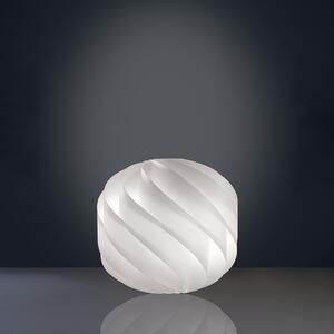 Lampada Da Terra Globe 1 Luce In Polilux Bianco D55 Made In Italy