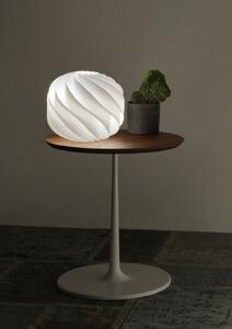 Lampada Da Tavolo Globe 1 Luce In Polilux Bianco D25 Made In Italy