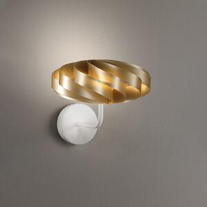 Applique Moderna 1 Luce Flat In Polilux Oro D30 Made In Italy