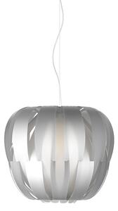 Sospensione Moderna 1 Luce Queen In Polilux Silver D29 Made In Italy