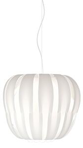 Sospensione Moderna 1 Luce Queen In Polilux Bianco D29 Made In Italy