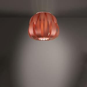 Plafoniera Moderna 1 Luce Queen In Polilux Rame D19 Made In Italy