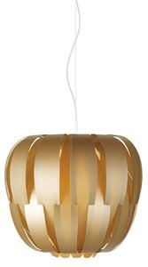 Sospensione Moderna 1 Luce Queen In Polilux Oro D29 Made In Italy