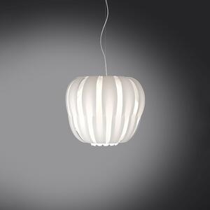 Sospensione Moderna 1 Luce Queen In Polilux Bianco D19 Made In Italy