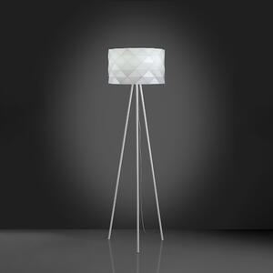Lampada Da Terra Treppiede 1 Luce Prisma In Polilux Bianco H146 Made In Italy