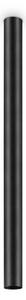 Plafoniera Moderna Look Metallo Nero 1 Luce 7W 3000K Luce Calda H95Cm