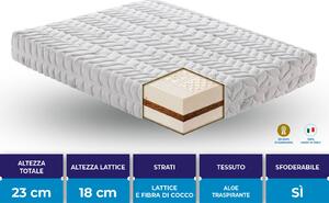 Materasso Lecce Sostenitivo in lattice e cocco Xtrair Cocolayer sfoderabile 80x190 - Singolo