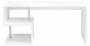Scrivania ESSE 180: Design Moderno in Bianco Lucido