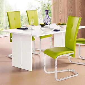 Tavolo moderno in design BOLOGNA - Colore bianco lucido