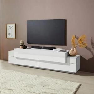 Porta TV Corona Bianco Laccato 200 cm - Dimensioni: 200 x 45 x 51,6 cm