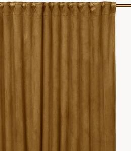 Set di 2 tende oscuranti in velluto con multibanda Estelle, larg. 135 cm