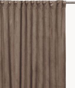 Set di 2 tende oscuranti in velluto con multibanda Estelle, larg. 135 cm