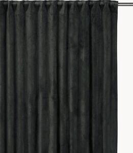 Set di 2 tende oscuranti in velluto con multibanda Estelle, larg. 135 cm