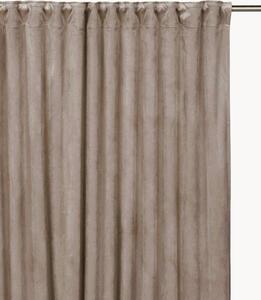 Set di 2 tende oscuranti in velluto con multibanda Estelle, larg. 135 cm