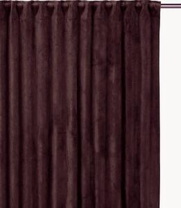 Set di 2 tende oscuranti in velluto con multibanda Estelle, larg. 135 cm