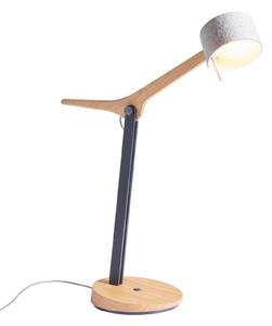 Domus Lampada da tavolo LED Frits in legno di quercia