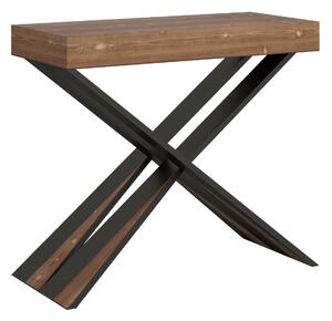 Consolle Allungabile 90-190x40x77 cm in Nobilitato Marrone