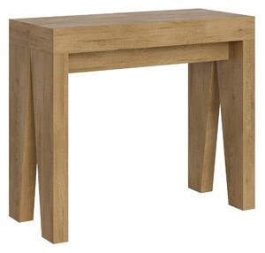 Consolle Allungabile 90-300x42x77 cm in Nobilitato Marrone
