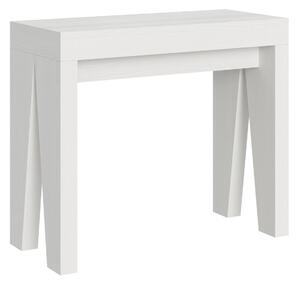 Consolle Allungabile 90-196x42x77 cm in Nobilitato Bianco