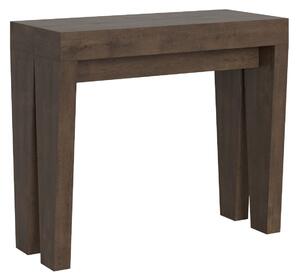 Consolle Allungabile 90-300x42x77 cm in Nobilitato Marrone