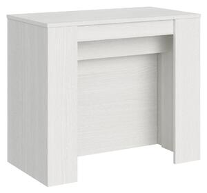 Consolle Allungabile 90-296x48x77 cm in Nobilitato Bianco