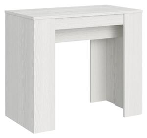 Consolle Allungabile 90-204x48x77 cm in Nobilitato Bianco