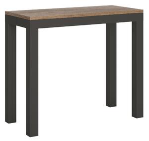 Consolle Allungabile 90-196x40x77 cm in Nobilitato Marrone