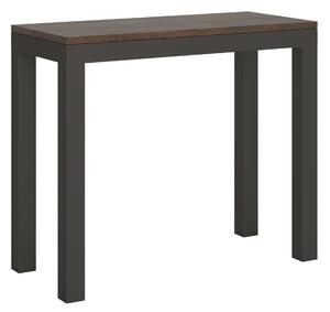 Consolle Allungabile 90-196x40x77 cm in Nobilitato Marrone