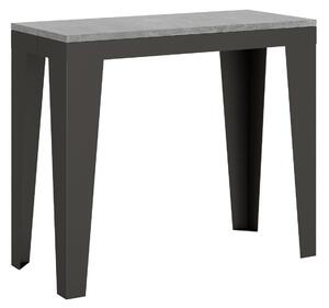Consolle Allungabile 90-300x40x77 cm in Nobilitato Grigio