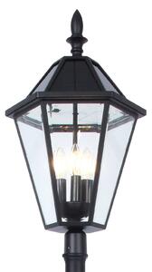 LUTEC Lampione solare London con lampadine LED retrofit