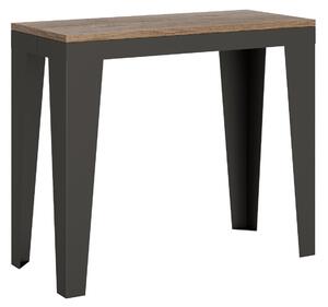 Consolle Allungabile 90-196x40x77 cm in Nobilitato Marrone