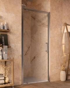 Box doccia 100 cm nicchia Marsiglia un battente reversibile H 195 cromo