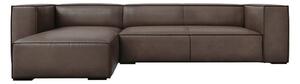 Divano angolare in pelle marrone (angolo sinistro) Madame - Windsor & Co Sofas