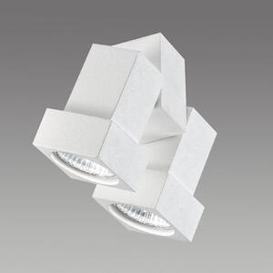 Egger Licht Faretto da soffitto/parete STYLE Q 2 luci bianco
