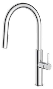 SAT miscelatore da cucina con doccetta estraibile, 2 funzioni, cromo SATBSD286