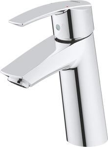 Miscelatore per lavabo, taglia M - Rubinetto per bagno - Uso quotidiano - Fissaggio nascosto - Altezza del beccuccio: 122 mm - Argento