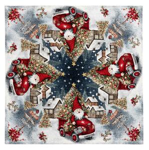 Tovaglia natalizia in ciniglia 90x90 cm Chenille IT043
