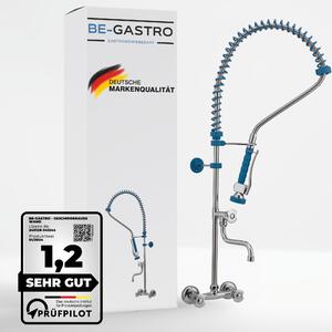 Rubinetto professionale per lavaggio stoviglie, con doccetta e manopola girevole