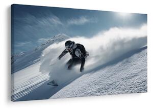 Quadro su tela – Corsa invernale adrenalinica