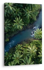 Quadro su tela – Paradiso verde con palme