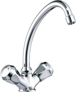 Miscelatore da cucina Ideal Standard Meloh B2166 ND, con controllo della temperatura, cromo, due maniglie