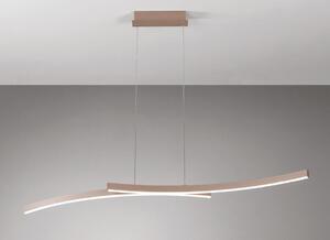 HYPERBOLA SOSPENSIONE LED 40W LUCE CCT 3000K-4000K LUNGHEZZA 120 CM ALLUMINIO 3 COLORI MODERNA