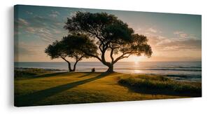 Quadro su tela – Serata tranquilla vicino all'albero