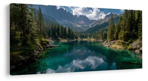 Quadro su tela – Riflesso delle montagne nel lago