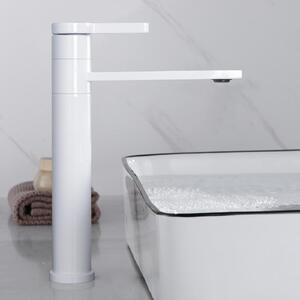 Rubinetto alto per lavabo, miscelatore per lavabo da appoggio, con rotazione a 360°