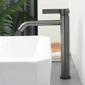 Rubinetto per lavabo, alto, con bocchetta di scarico alta 185 mm