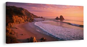 Quadro su tela – Spiaggia tranquilla all'alba